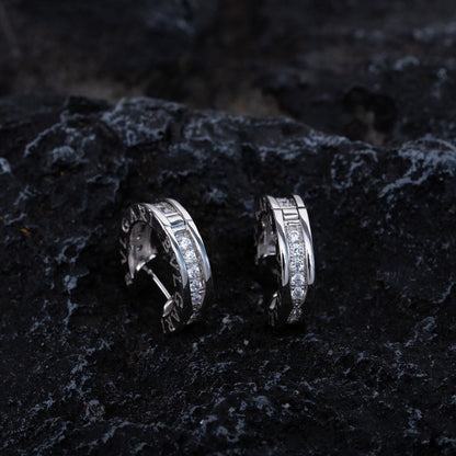 [ROYAL]ZERO 1 MINI SILVER DIAMOND EARRINGS