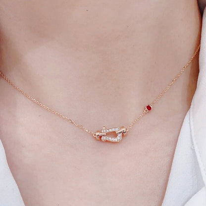 [ROYAL]FORCE 10 DIAMOND PINK GOLD NECKLACE