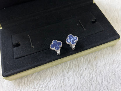 [ROYAL]CLOVER PIETERSITE MEDIUM STUD EARRINGS