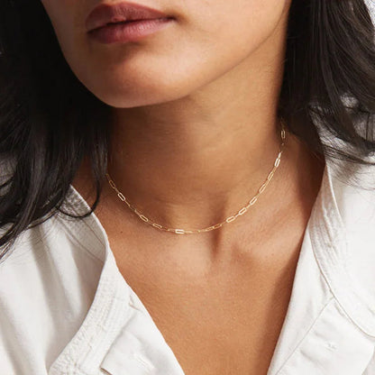 [Royal&Vicky]Nadia Paperclip Chain Necklace