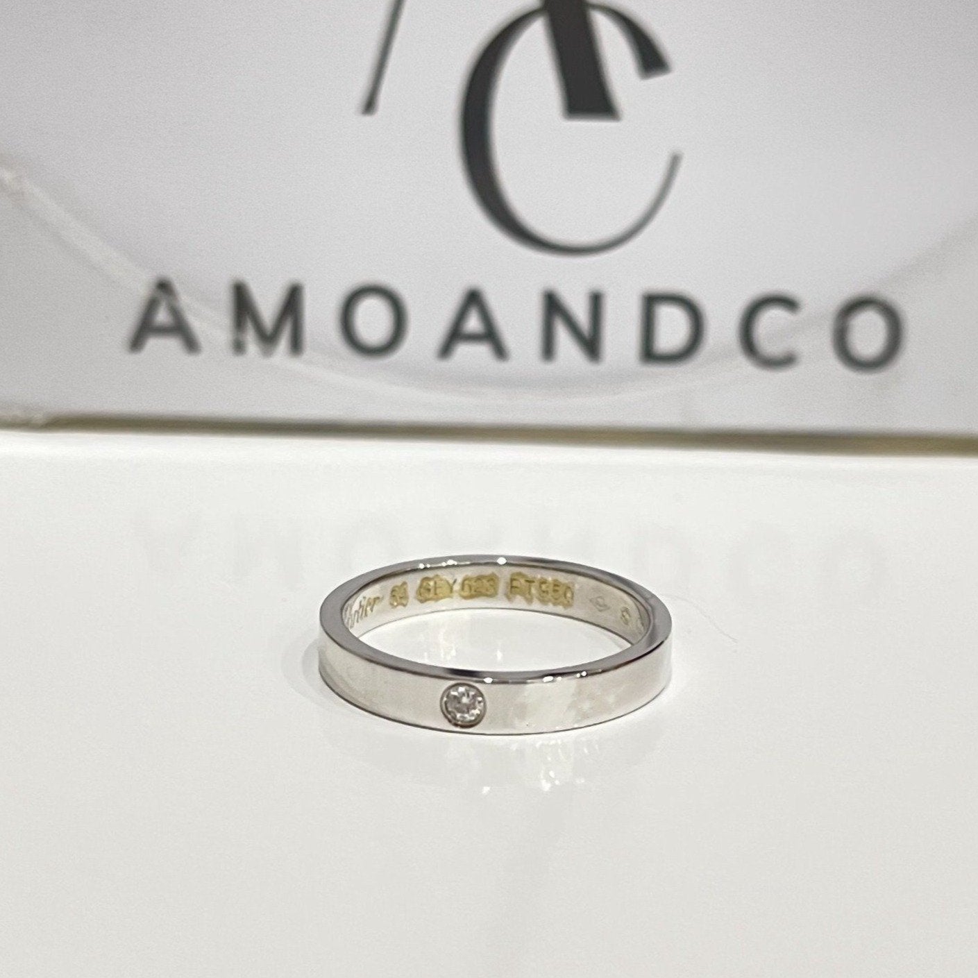[Royal Jewellery]LOVE RING 4MM 1 DIAMOND