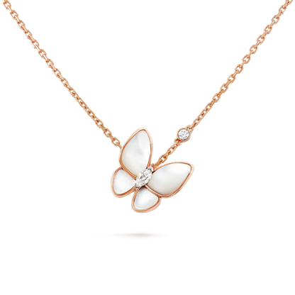 [ROYAL]BUTTERFLY MOP DIAMOND NECKLACE