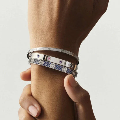 [Royal Jewellery]Classic 6.1mm Love Bracelet 10-Diamond Multicolor
