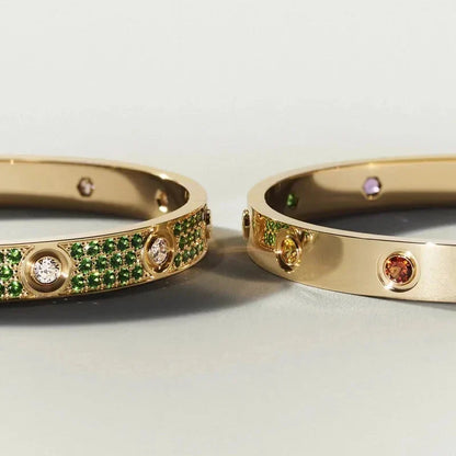 [Royal Jewellery]Classic 6.1mm Love Bracelet 10-Diamond Multicolor