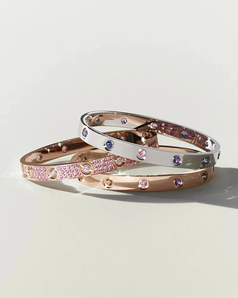 [Royal Jewellery]Classic 6.1mm Love Bracelet 10-Diamond Full Pavé