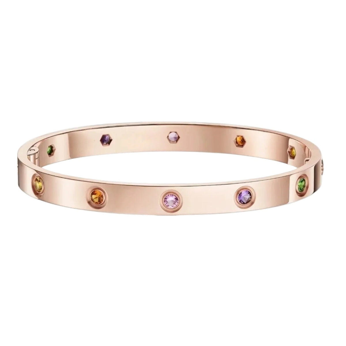 [Royal Jewellery]Classic 6.1mm Love Bracelet 10-Diamond Multicolor