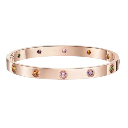 [Royal Jewellery]Classic 6.1mm Love Bracelet 10-Diamond Multicolor