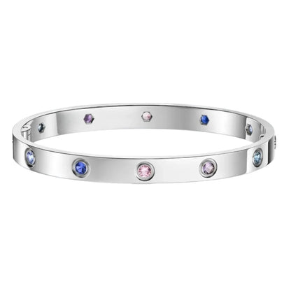 [Royal Jewellery]Classic 6.1mm Love Bracelet 10-Diamond Multicolor