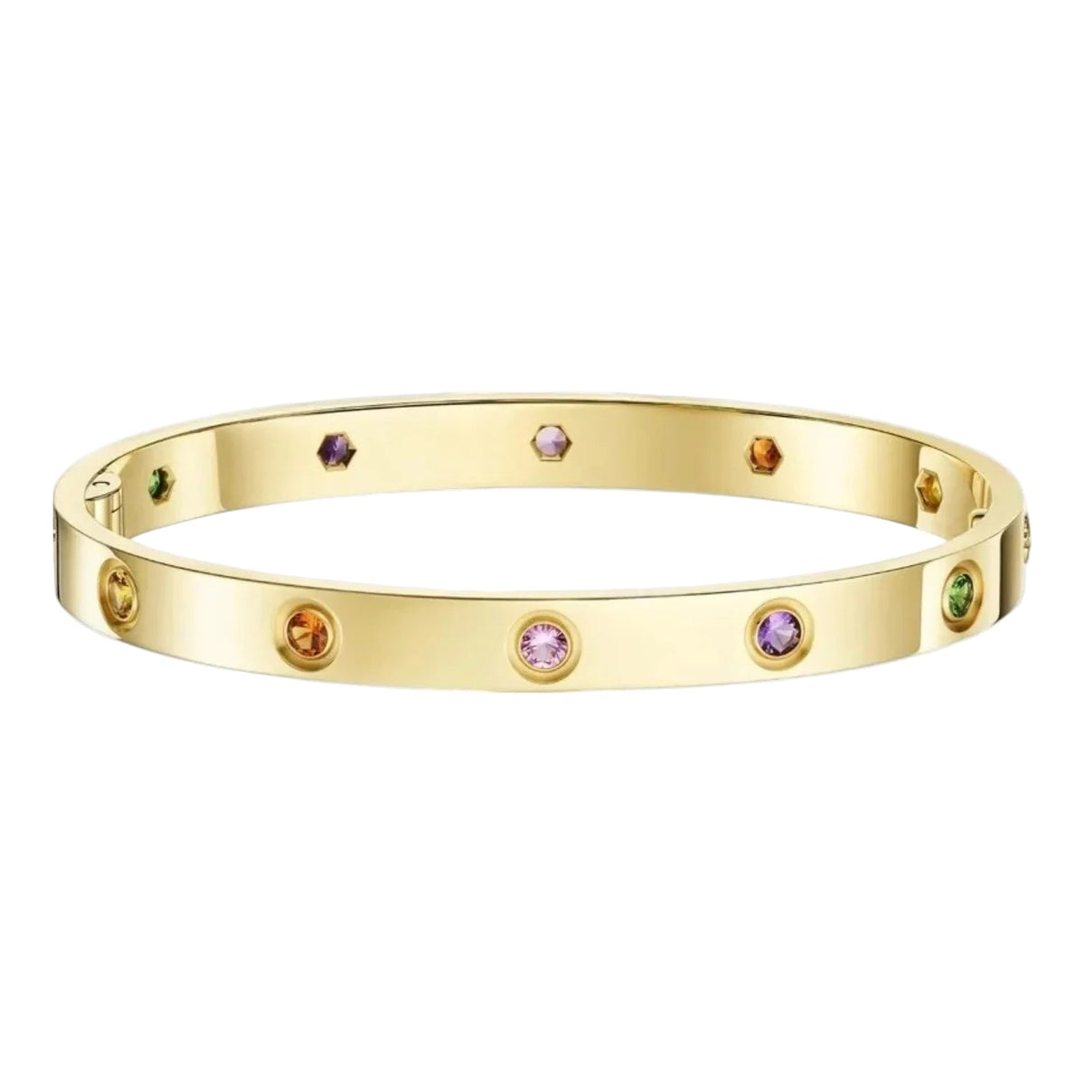 [Royal Jewellery]Classic 6.1mm Love Bracelet 10-Diamond Multicolor
