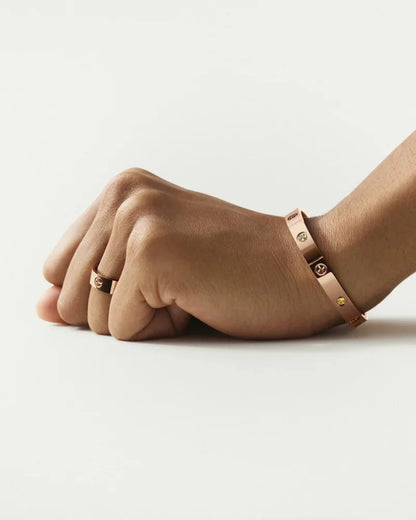 [Royal Jewellery]Classic 6.1mm Love Bracelet 10-Diamond Full Pavé