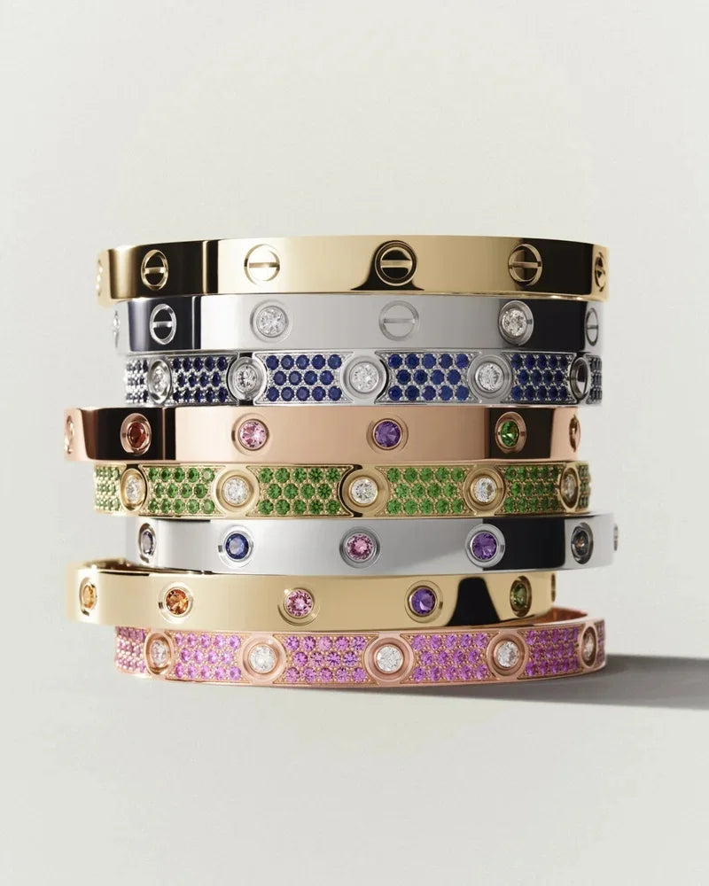 [Royal Jewellery]Classic 6.1mm Love Bracelet 10-Diamond Full Pavé