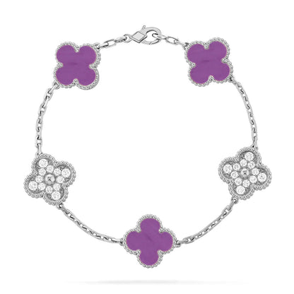 [Royal Jewellery] CLOVER 5 MOTIF VIOLET BRACELET COLLECTION