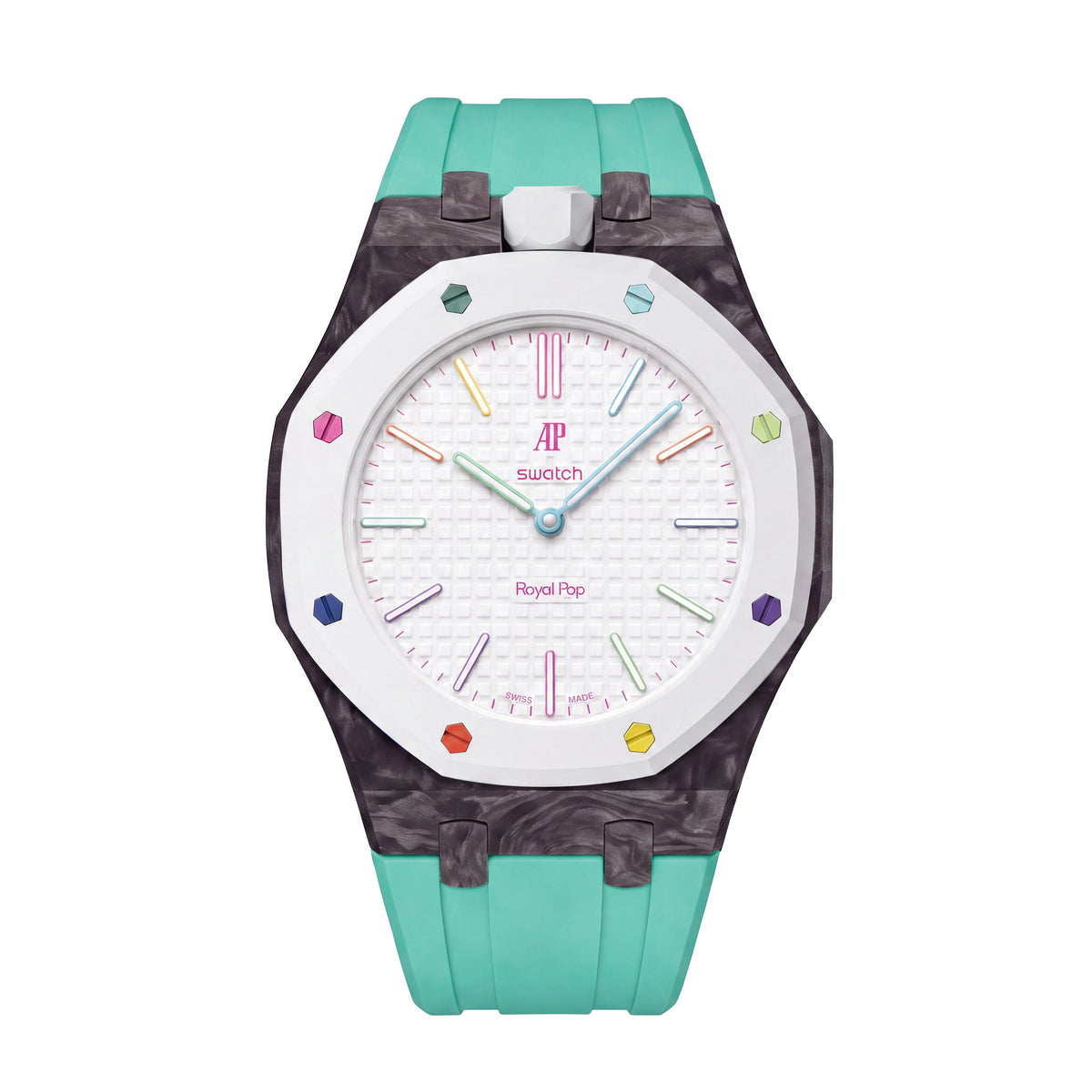 Royal Oak Pop Exclusive Gehäuse aus Karbonfaser & Silikonarmband