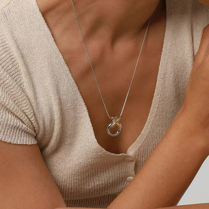 [Royal&Vicky]Mirabelle Ring Knot Halskette
