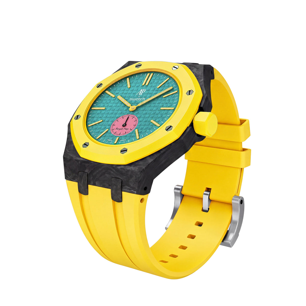 Royal Oak Pop Exclusive Gehäuse aus Karbonfaser & Silikonarmband