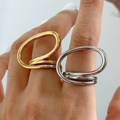 [Royal&Vicky]Meri Zeitgenössischer Goldring