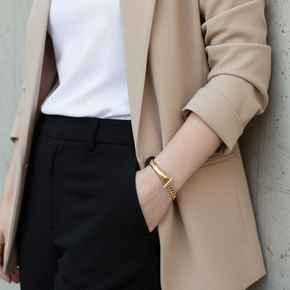 [Royal&Vicky]Myrna Gliederketten-Armreif in Gold