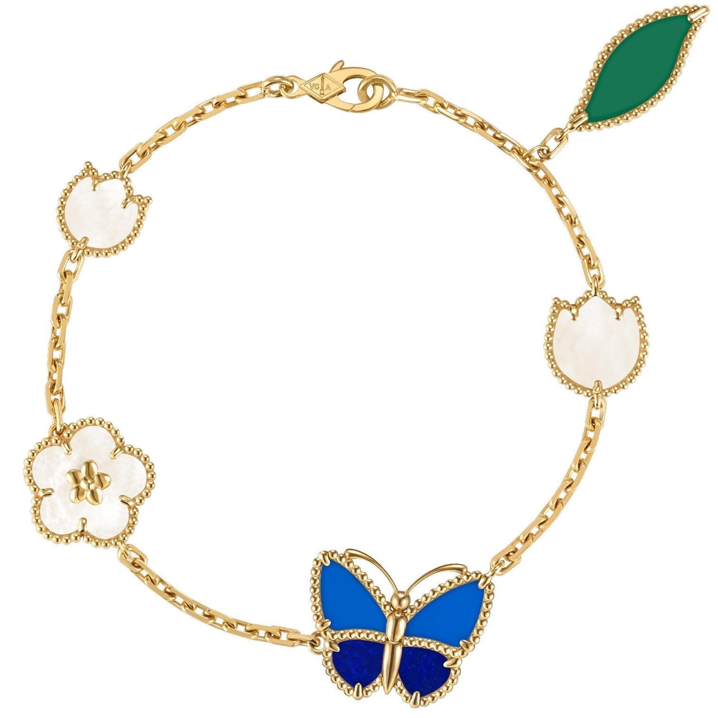 [Royal Jewellery]LUCKY SPRING BUTTERFLY 5 MOTIF BRACELET