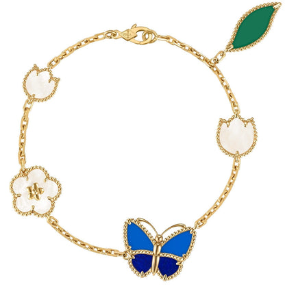 [Royal Jewellery]LUCKY SPRING BUTTERFLY 5 MOTIF BRACELET