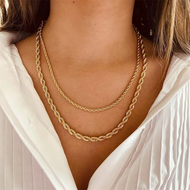 [Royal&Vicky]Bianca Kordelkette Goldhalskette