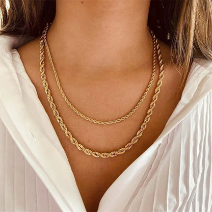[Royal&Vicky]Bianca Kordelkette Goldhalskette