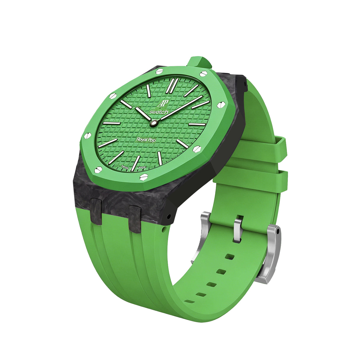 Royal Oak Pop Exclusive Gehäuse aus Karbonfaser & Silikonarmband