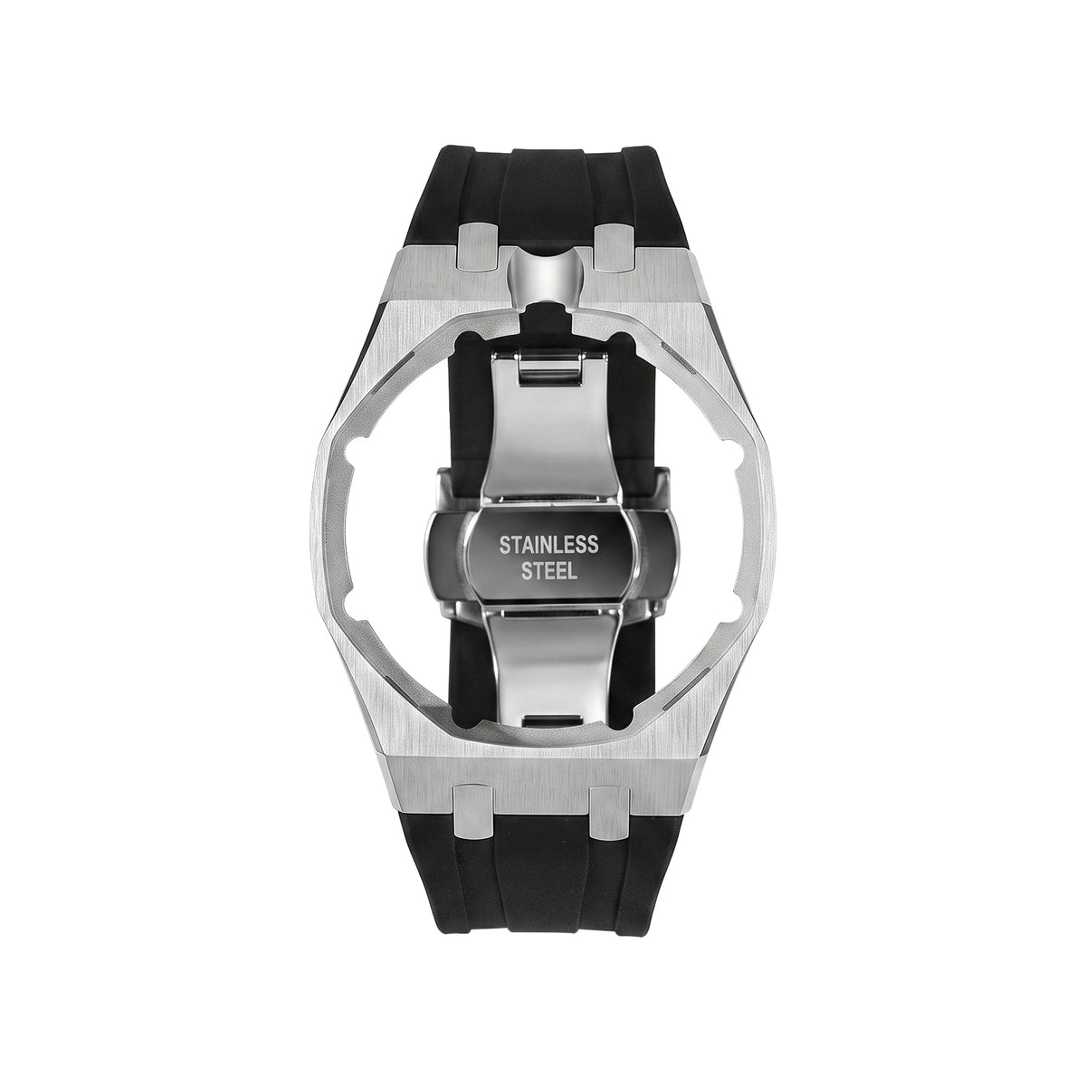 Royal&Vicky Strap Exclusive Steel Case & Silicone Strap With Cradle