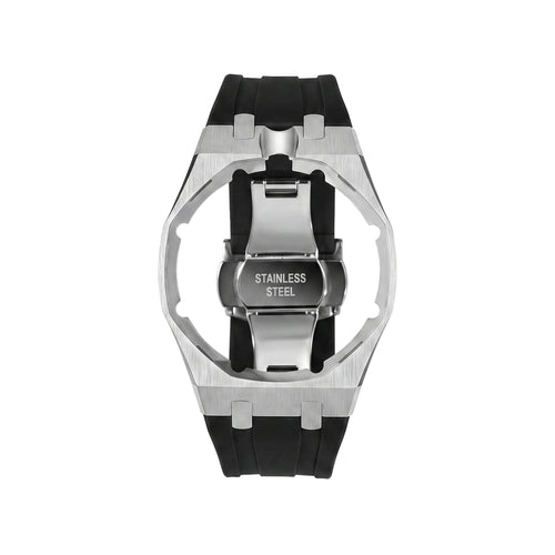 Royal&Vicky Strap Exclusive Steel Case & Silicone Strap With Cradle