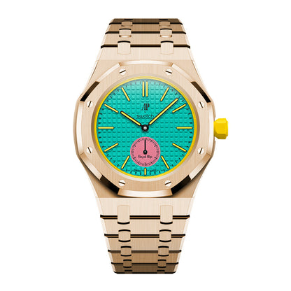 Royal Oak Pop Exklusives Stahlgehäuse & Armband Uhrband mit vollständiger Einfassung