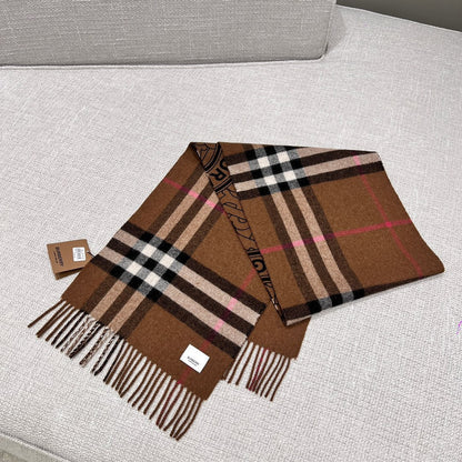 SCARF 168 CM IN CHOCOLATE BROWN CASHMERE 410086