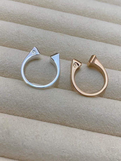 [Royal Jewellery]THE CONE RIVET RING IS OPEN AND ONE SIZE FITS ALL
