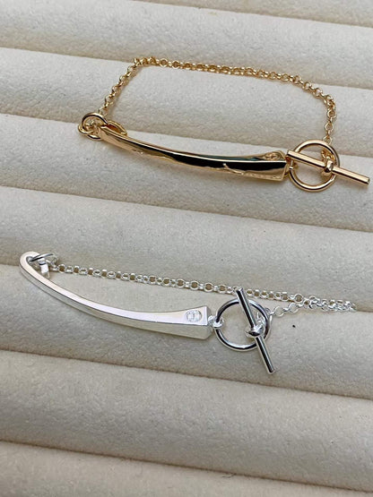 [Royal Jewellery]CLOU DE FORGE BRACELET WITH SQUARE CONE STUDS