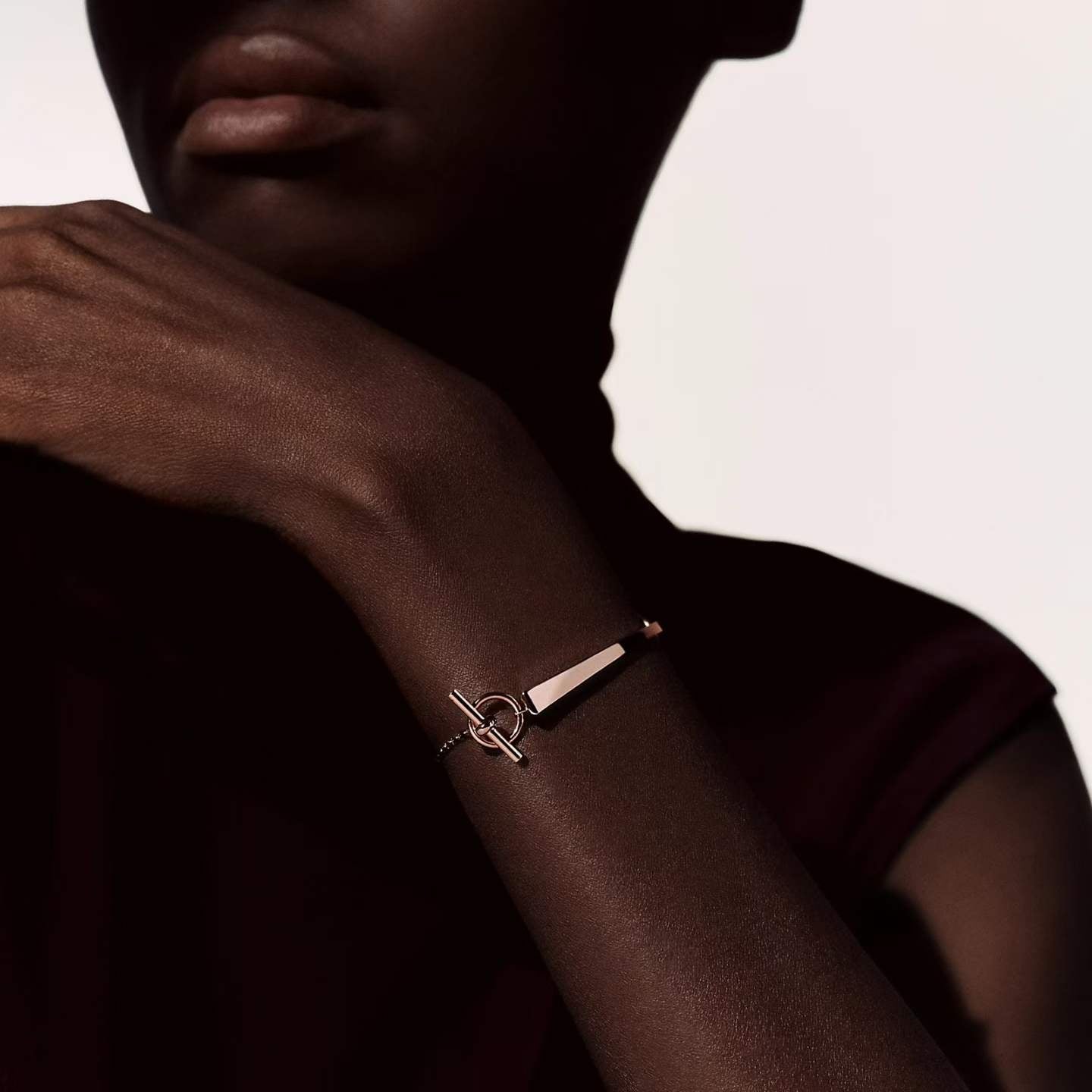 [Royal Jewellery]CLOU DE FORGE BRACELET WITH SQUARE CONE STUDS