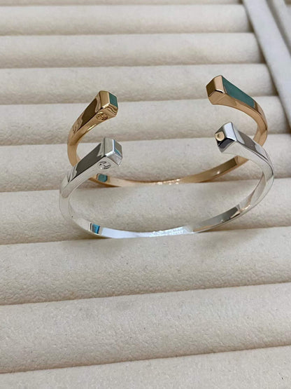 [Royal Jewellery]CLOU DE FORGE SQUARE CONE STUDS OPEN CUFF ONE SIZE
