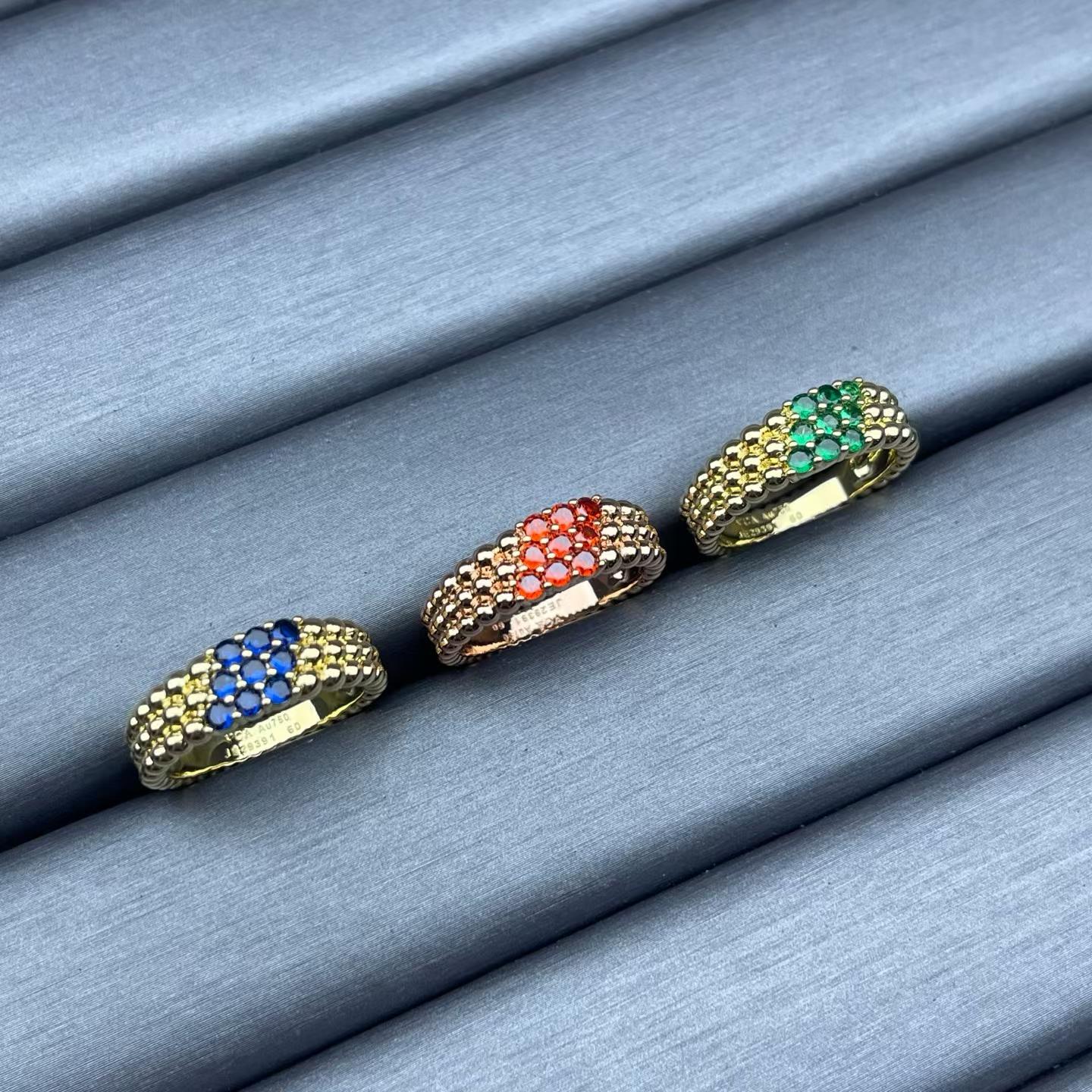 [Royal Jewellery]NARROW BEADED RING WITH DIAMONDS