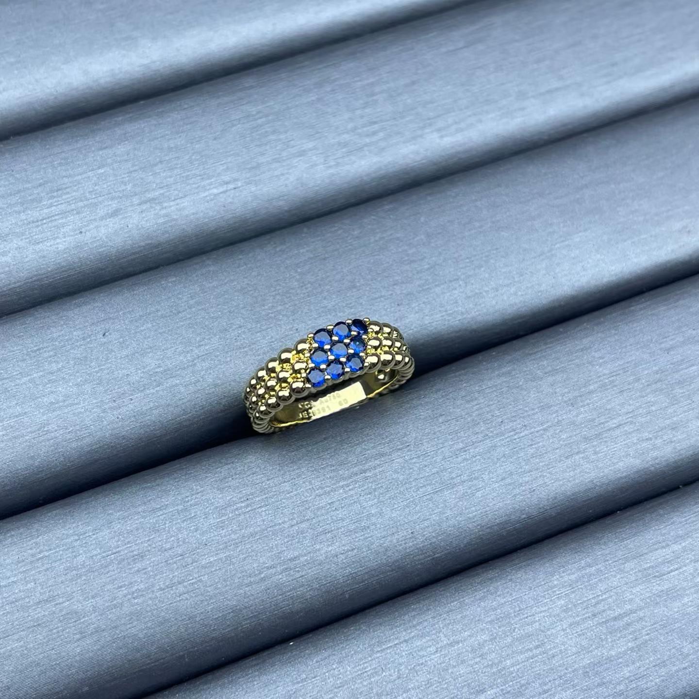 [Royal Jewellery]NARROW BEADED RING WITH DIAMONDS
