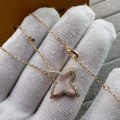 [Royal Jewellery]FOUR-LEAF CLOVER OPENWORK NECKLACE