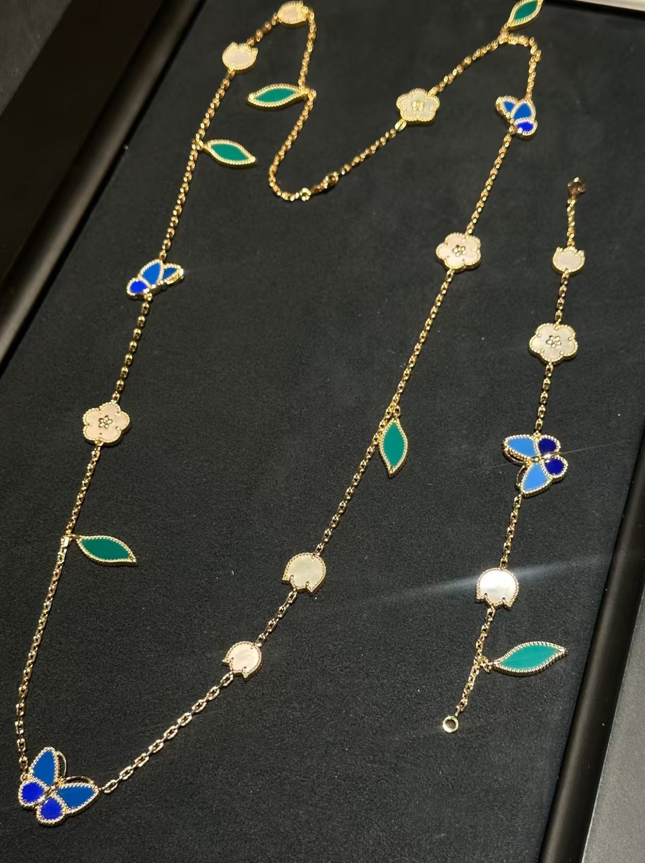 [Royal Jewellery ]LUCKY SPRING GOLD  MOTIFS  NECKLACE