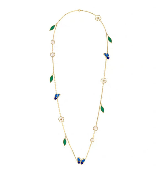 [Royal&Vicky ]LUCKY SPRING GOLD  MOTIFS  NECKLACE