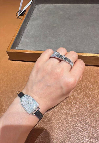 [Royal Jewellery]NEW STYLE FULL CIRCLE DOUBLE DIAMOND RING