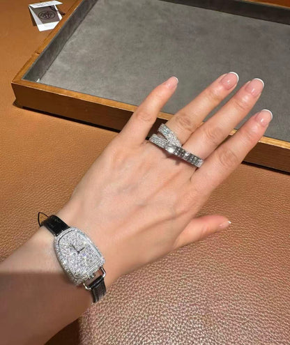 [Royal Jewellery]NEW STYLE FULL CIRCLE DOUBLE DIAMOND RING