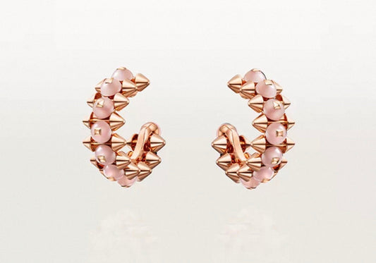 [Royal Jewellery]CLASH COLLECTION AGATE CHALCEDONY STUD EARRINGS
