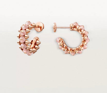 [Royal Jewellery]CLASH COLLECTION AGATE CHALCEDONY STUD EARRINGS