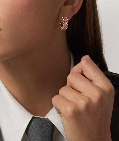 [Royal Jewellery]CLASH COLLECTION AGATE CHALCEDONY STUD EARRINGS