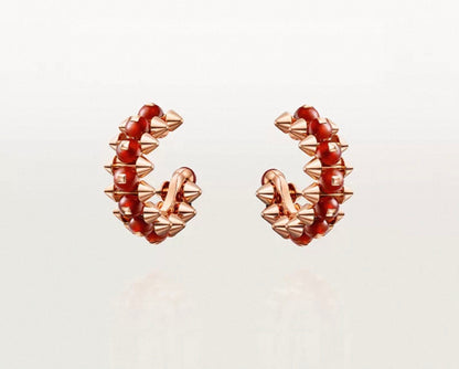 [Royal Jewellery]CLASH COLLECTION AGATE CHALCEDONY STUD EARRINGS