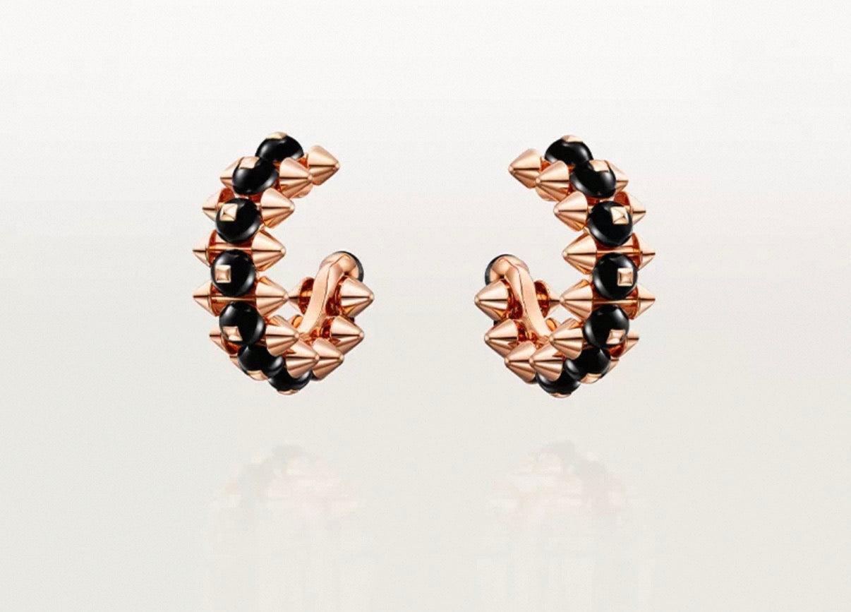 [Royal Jewellery]CLASH COLLECTION AGATE CHALCEDONY STUD EARRINGS