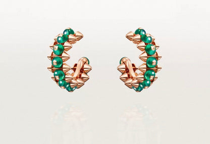 [Royal Jewellery]CLASH COLLECTION AGATE CHALCEDONY STUD EARRINGS