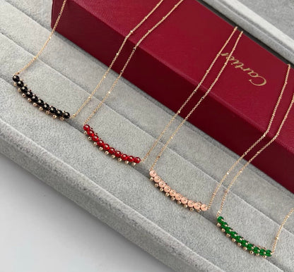[Royal Jewellery]CLASH COLLECTION AGATE CHALCEDONY STUD NECKLACE