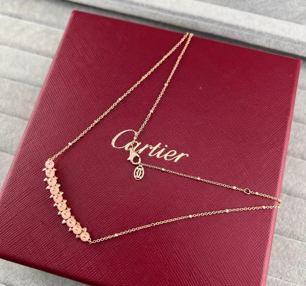 [Royal Jewellery]CLASH COLLECTION AGATE CHALCEDONY STUD NECKLACE