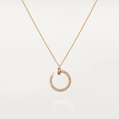 [ROYAL]JUSTE NECKLACE PINK GOLD DIAMONDS